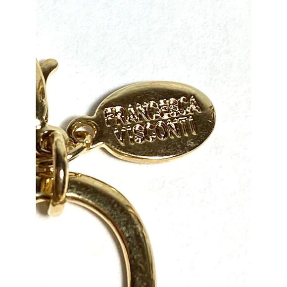 Francesca Visconti Gold Tone Fancy Chain Link Necklace 22”+3” - Picture 4 of 6